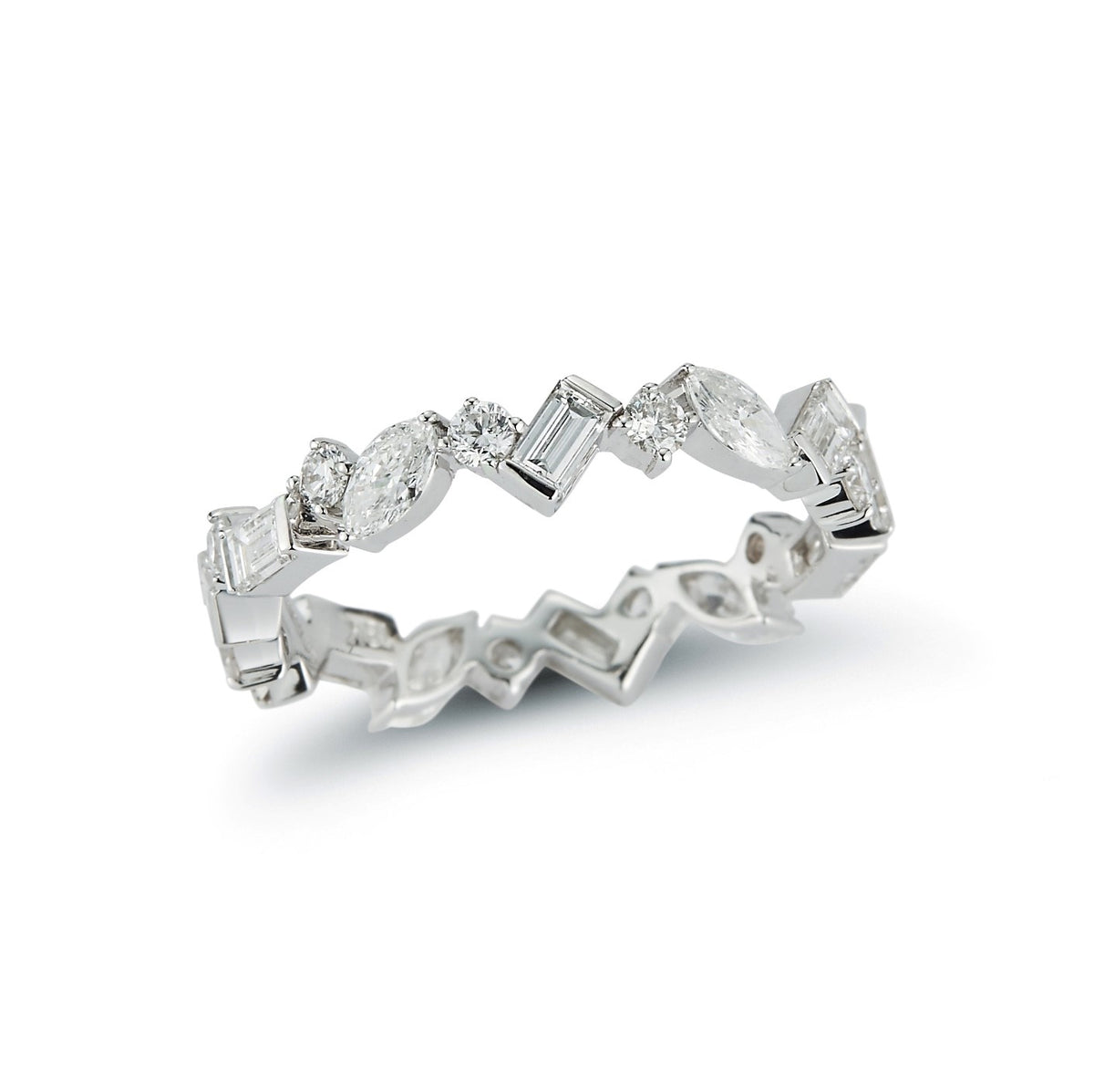 Multi shape deals eternity band