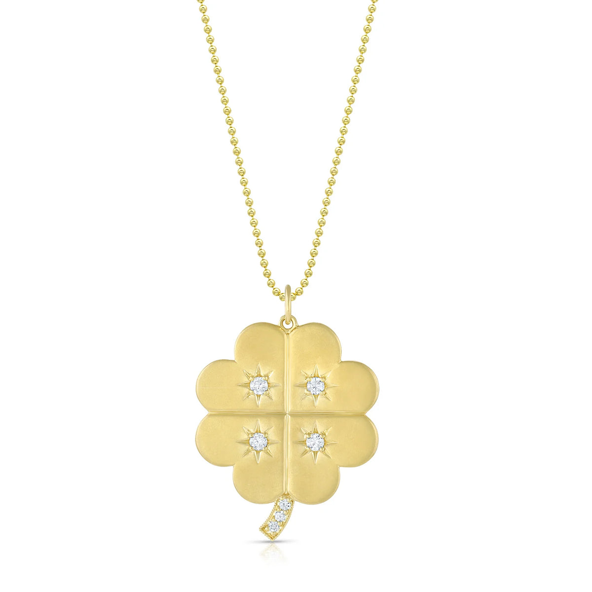 FOUR LEAF CLOVER PENDANT – petitegjewelers