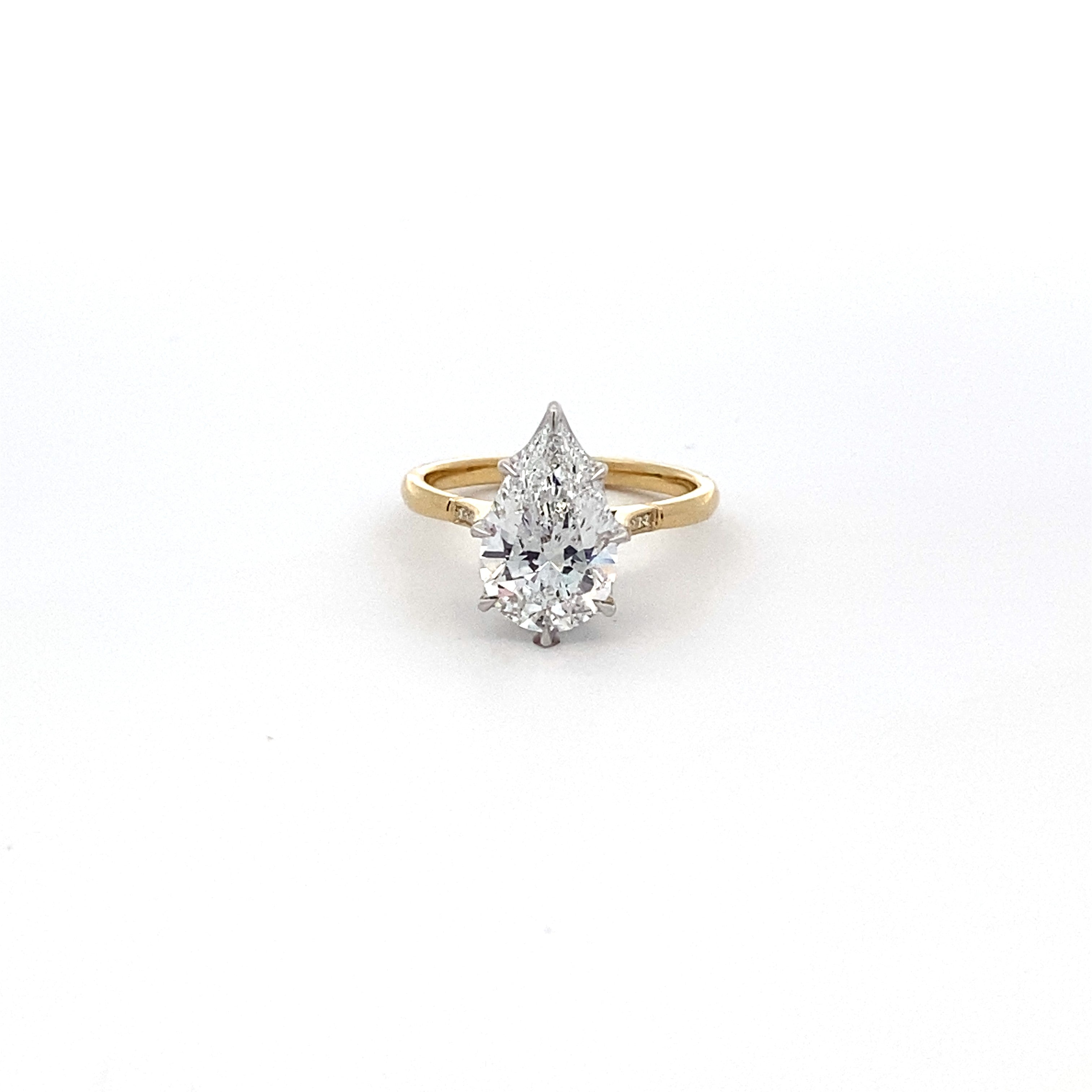MARGOT PRONG PEAR DIAMOND SOLITAIRE RING – petitegjewelers