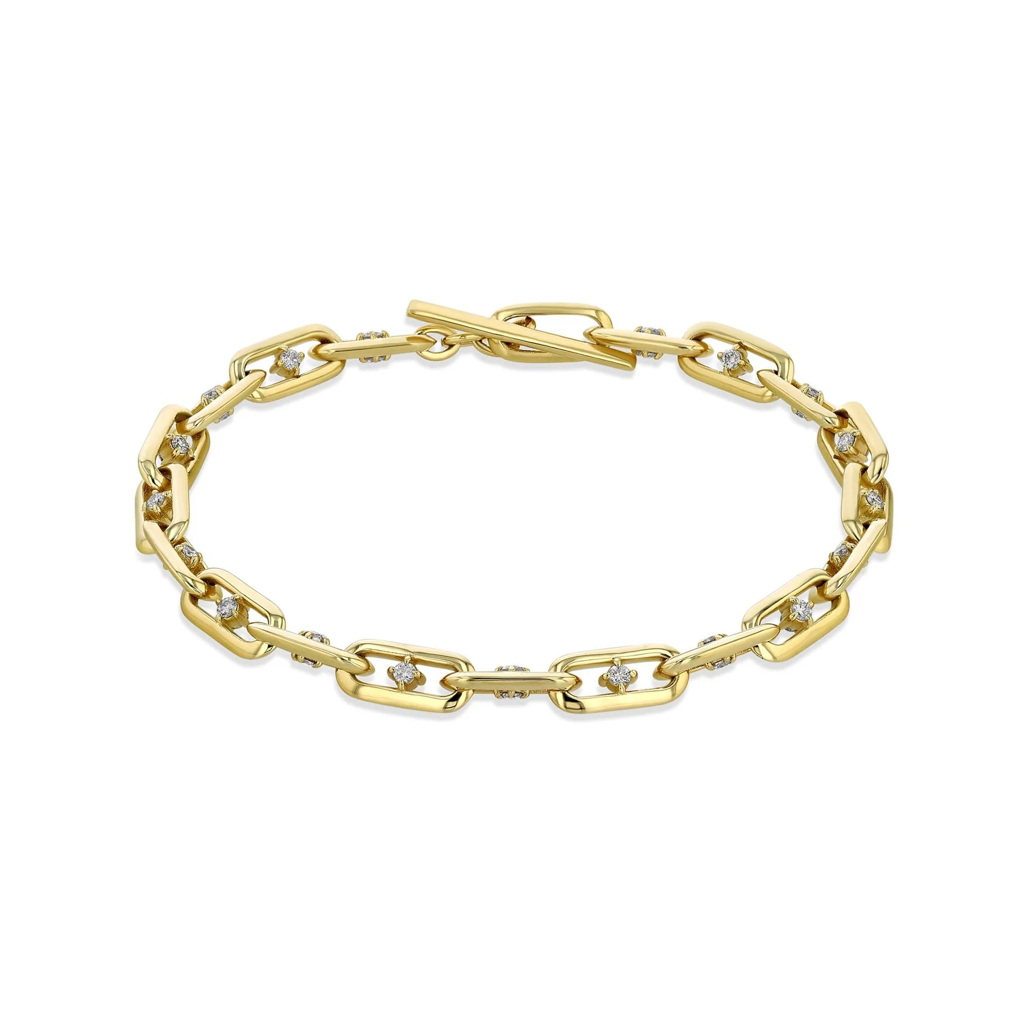 18kGold Filled Figaro Chain with CZ SET Double Safety Lock Wholesale |  luxususa.net