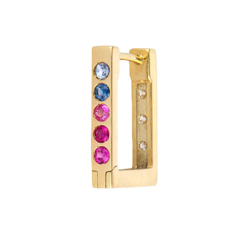 CLASSIC DOUBLE SIDED SMALL RECTANGULAR HOOP