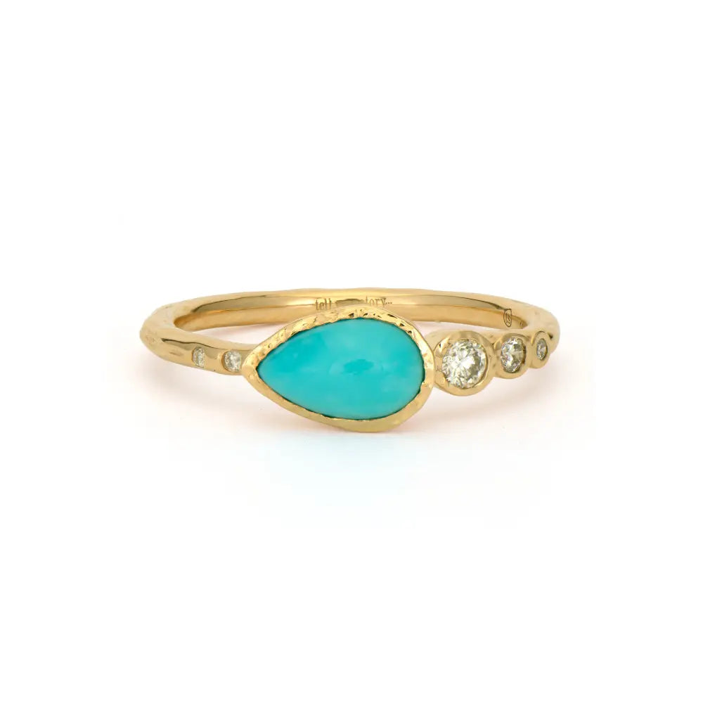 Pear shaped 2025 turquoise ring