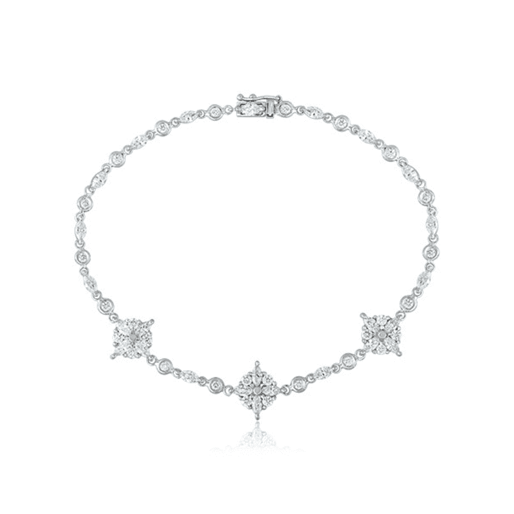Louis Vuitton Diamond White Gold Bracelet / Necklace